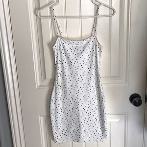 White dress with black stars forever 21